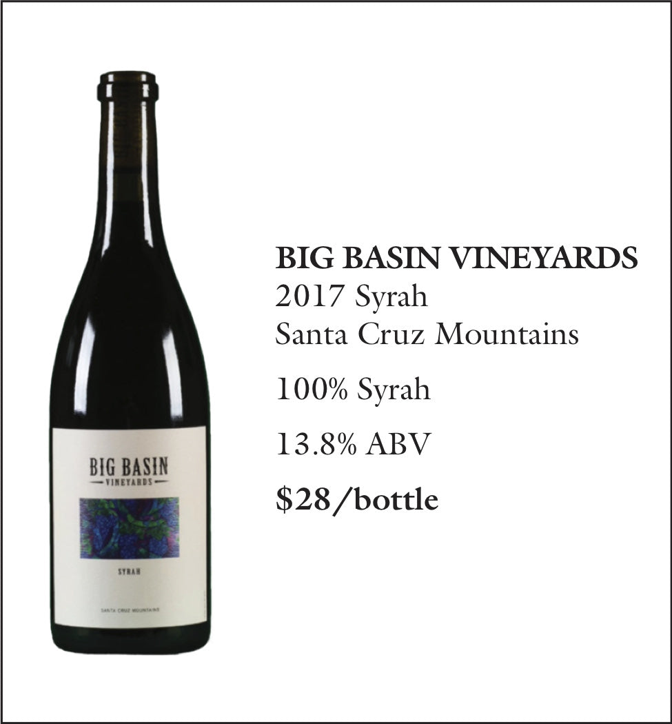 2017 Big Basin Syrah Santa Cruz Mountains