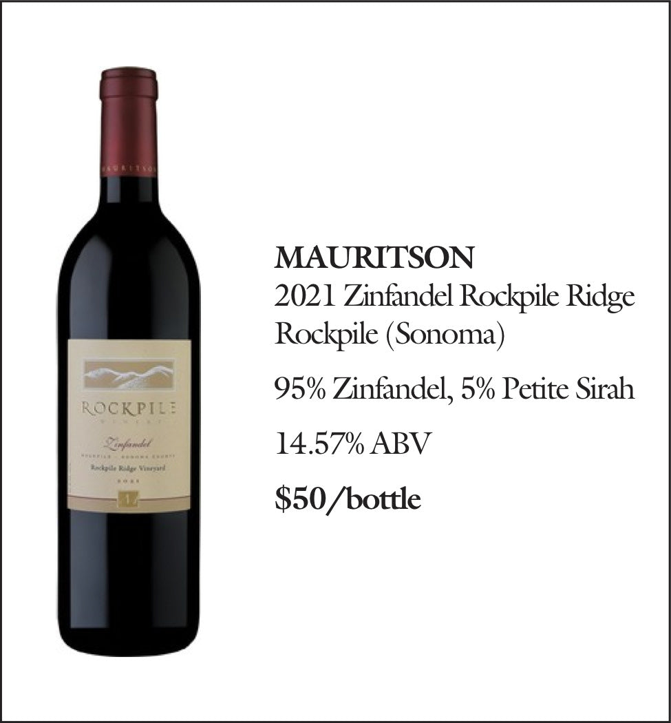 2021 Mauritson Zinfandel Rockpile Ridge