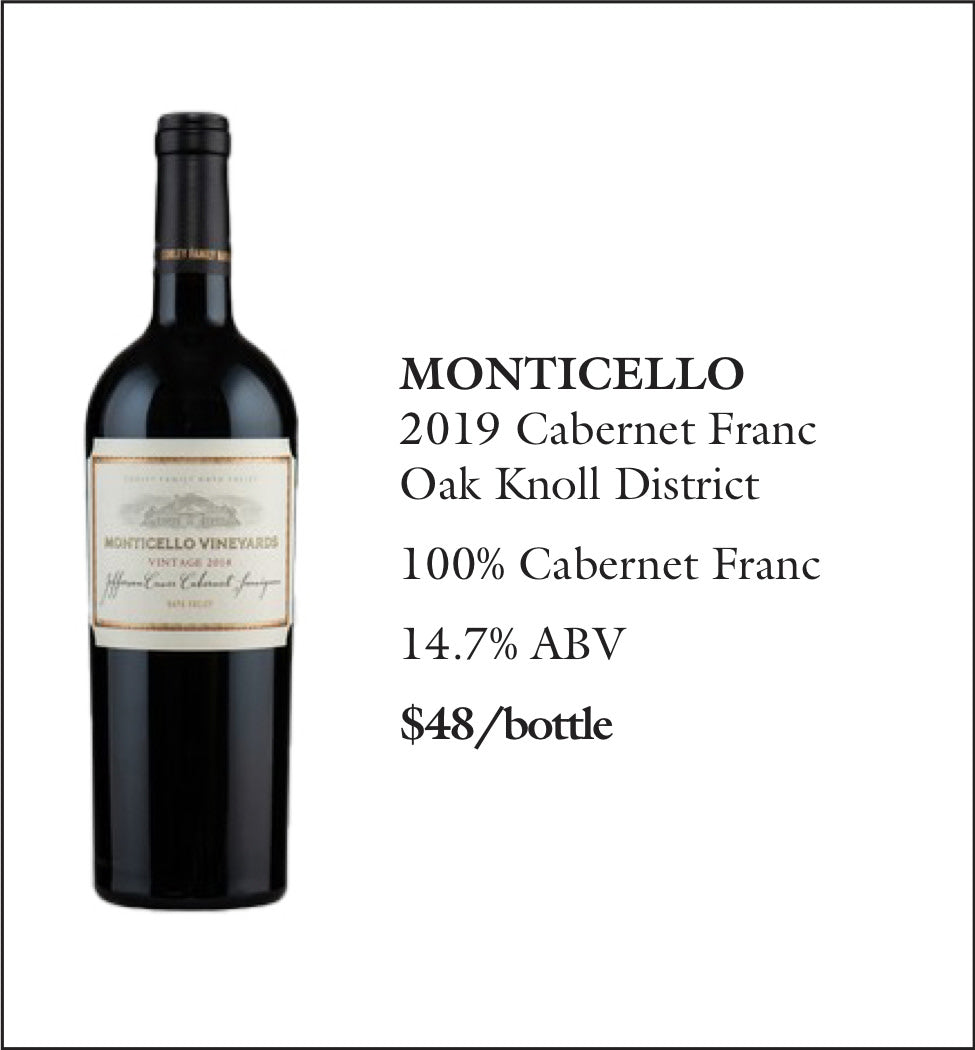 2019 Monticello Cabernet Franc