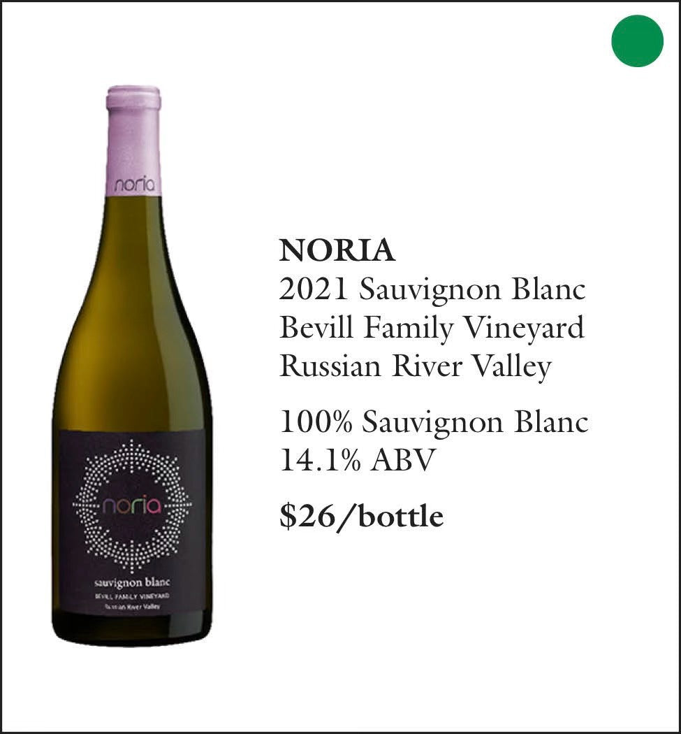 2021 Noria Sauvignon Blanc Bevill