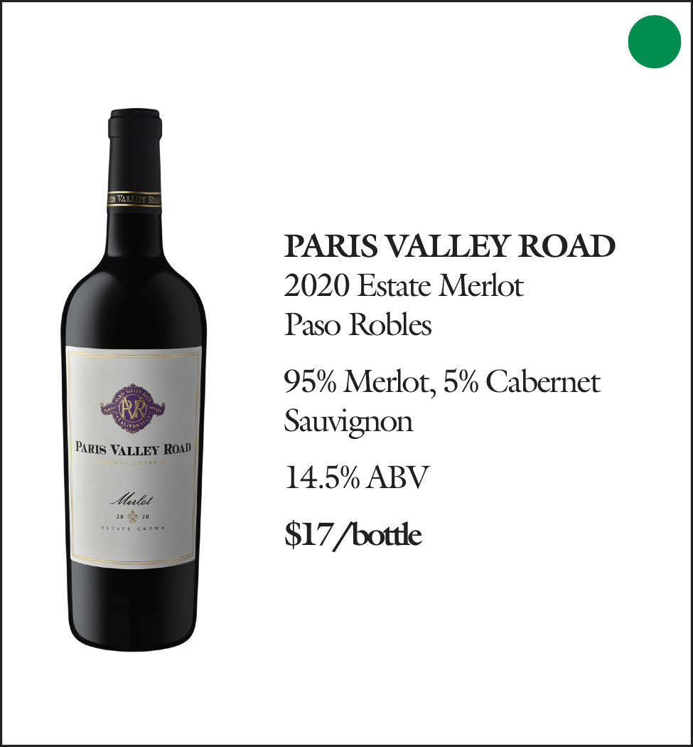 2020 Paris Valley Road Merlot