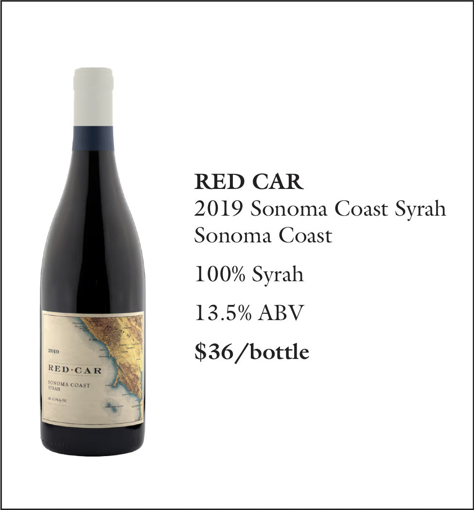 2019 Red Car Syrah Sonoma Coast