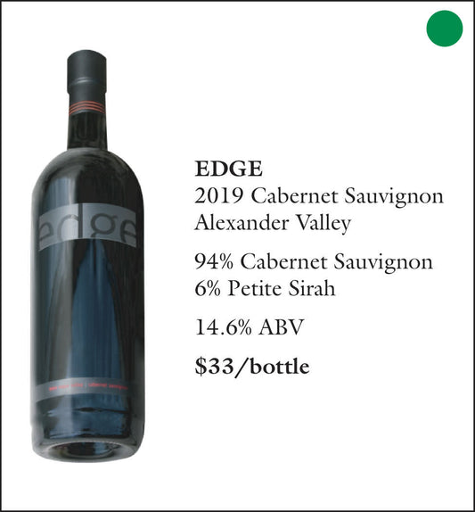 2019 Edge Cabernet Sauvignon Alexander Valley