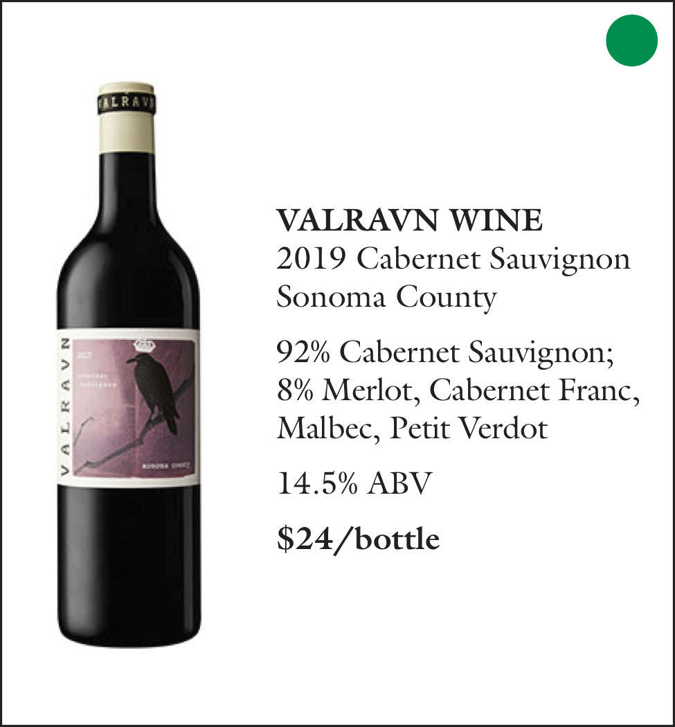 2019 Valravn Cabernet Sauvignon Sonoma County